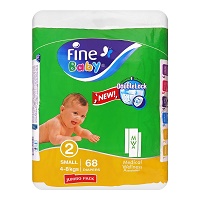 Fine Diaper Jumbo Small No.2.68pcs